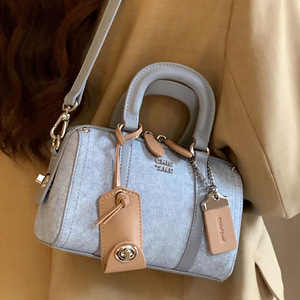 Nanfeng 2025 nữ bạch kim màu xanh biển gối túi đơn xử lý đa năng thời trang Crossbody Vai Túi Xách Polyester - Product Image 1