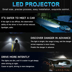 K114 Phares de Conduite LED pour Voiture 3 Pouces 55W RHD/LHD 12V 5500LM 6000K avec Lentille Projecteur Bi-LED IP68, Adaptation Universelle, Garantie 2 Ans - Product Image 5