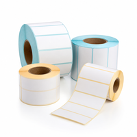 Etiqueta Autoadhesiva de Papel Sintético PET, Impresa Personalizada, Resistente a Bajas Temperaturas, Etiqueta de Código de Barras para Impresora Industrial