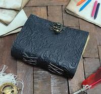 Journal vintage en cuir à couverture rigide A5 A4 format A3 carnet de croquis et journal intime impression personnalisée livre vierge pour femmes et hommes