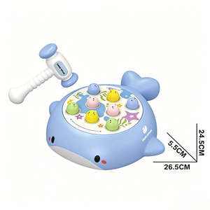 Juguete Educativo con Forma de Ballena, Juego de Golpear Ballenas, Juguete Sensorial de Entrenamiento, Rompecabezas Interactivo para Niños Pequeños - Product Image 4