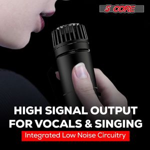 Micrófono de Mano Dinámico Cardioide de 5 Núcleos con Conector XLR para Cantar Karaoke, Uso Profesional de Audio - Product Image 6