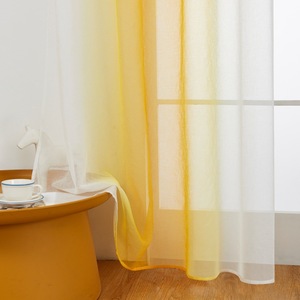 Rideaux transparents dégradés avec œillets, voilages dégradés adaptés aux salons, chambres, balcons, baies vitrées - Product Image 3