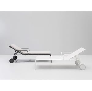 Meubles de patio extérieur <span class=keywords><strong>transat</strong></span> réglable chaise en aluminium <span class=keywords><strong>avec</strong></span> roue <span class=keywords><strong>jardin</strong></span> hôtel piscine plage chaise longue - Product Image 5