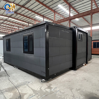 Maison conteneur portable et extensible de 40 pieds sur 20 pieds, Villa préfabriquée de luxe à 2 chambres, Annexe, Maison mobile préfabriquée de 40 pieds
