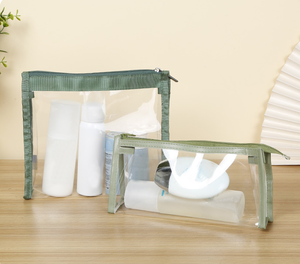 Custom-made Simple PVC Storage Bag Portable Toiletries Cosmetic Bag Wholesale Summer Daily Necessities Cosmetic <b>Case</b> <b>Case</b> - Product Image 3