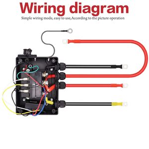 Relé Solenoide para Cabrestante 500A 12V DC, Accesorio para Cabrestante de Coche con Control Remoto de 30M de Alcance y Batería Recargable - Product Image 4