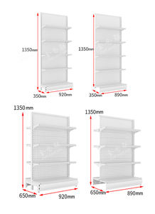 Soporte de exhibición de Perfume recubierto de polvo epoxi de 5 estantes metálicos de doble cara de alta resistencia Instalación rápida para uso en supermercados - Product Image 4