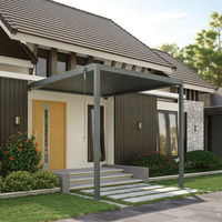 Pérgola Bioclimática de Aluminio con Techo de Lamas Motorizado, Manual o Eléctrico, Impermeable, Tipo Gazebo