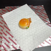 Papier d'emballage alimentaire résistant à la graisse et à l'humidité, en nid d'abeille / kraft / pour hamburgers / pour emballer les hamburgers