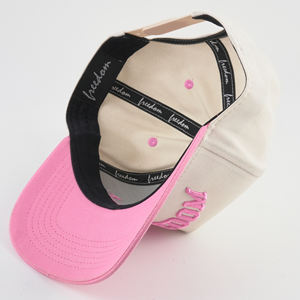 หมวกแฟชั่นสำหรับผู้หญิงหมวกเบสบอลกีฬากลางแจ้งสำหรับฤดูใบไม้ผลิฤดูร้อนหมวกปีกโค้งแบบสองสี5แผง - Product Image 3