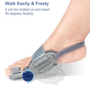 Correcteur d'hallux valgus en gel et séparateur d'orteils pour femmes et hommes - Attelle orthopédique réglable, respirante, pour l'alignement du gros orteil et le soulagement de la douleur - Product Image 3