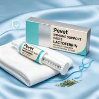 Pevet – Pâte Nutritionnelle Personnalisée au Lactoferrine pour Animaux de Compagnie, Supplément Immunitaire pour Chats et Chiens avec Colostrum, Vente Directe Usine