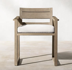 Ensemble de salon de jardin extérieur Sassanid Sebastian <span class=keywords><strong>en</strong></span> teck avec fauteuil de salle à manger - Product Image 2