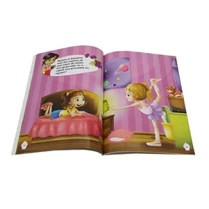 Bajo Costo de lujo cubierta suave actividad libros en inglés con caja para los niños