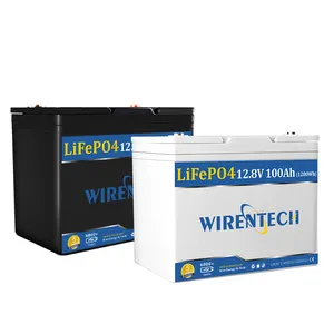 Wirentech UL1973 CE 12V 100Ah Cranking Starting RVs Marine Home Energy Storage Battery Deep Cycling Power Bank