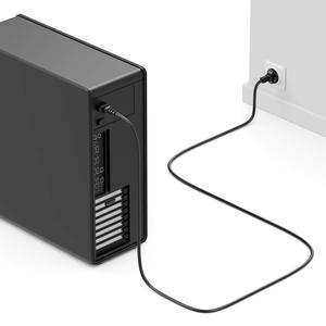 سلك طاقة أوروبي C13 على شكل حرف T بسنين، 220 فولت تيار متردد، 10 أمبير، للكمبيوتر والأجهزة المنزلية والاستخدام الخارجي، بطول 1-5 متر - Product Image 6