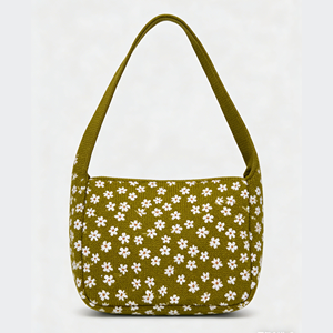 Bolso de Playa de Verano para Mujer, Diseño Boho de Ganchillo y Bordado, Color Sólido, Cierre Abierto, 7 Pulgadas, Estilo Coquette - Product Image 2