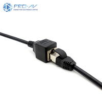 RJ45 Cat5 Cat5e Cat6 Cat6a kabel Ethernet pria ke wanita untuk komunikasi kualitas tinggi