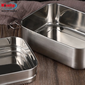 Lonchera Ecológica Bento, Contenedor de Alimentos de Dos Capas, Acero Inoxidable 18/8 para Niños y Adultos, Edelstahl Brotdose <span class=keywords><strong>2</strong></span> en 1, Metal - Product Image 5