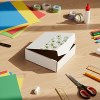 Boîtes d'expédition personnalisées en papier kraft blanc et carton ondulé avec logo, emballage de taille personnalisée, boîte cadeau magnétique