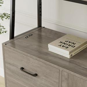 Usine 4-Tier Libre Debout Haute Armoire De Rangement Huche Armoire Tiroirs Échelle Étagères En Bois Baker Rack pour Cuisine - Product Image 6