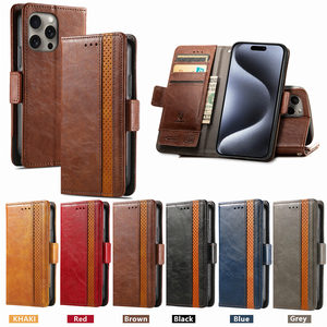 Porte-cartes cousu <span class=keywords><strong>de</strong></span> style affaires <span class=keywords><strong>coque</strong></span> <span class=keywords><strong>de</strong></span> protection en cuir pour iPhone 17 16 étui <span class=keywords><strong>de</strong></span> <span class=keywords><strong>téléphone</strong></span> portefeuille - Product Image 2