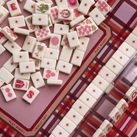 Set Mahjong Akrilik Lucu Bertema Koboi Negara Barat Daya 2026, 160 Buah, Ubin Bermotif Gaya Amerika untuk Pertemuan Dalam Ruangan