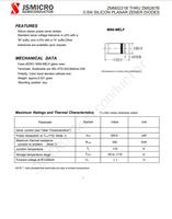 ZMM5247B ZMM5247BPF Diodes Zener planaires en silicium LL-34 17V 0.5W