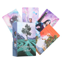 Impresión de Cartas del Tarot con Borde Dorado Personalizado de Alta Calidad al por Mayor, con Cartas del Oráculo y Libro de Instrucciones