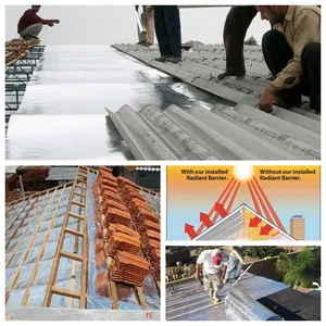 Double Sided Reflective Heat Radiant Barrier Aluminum Foil Insulation Roll