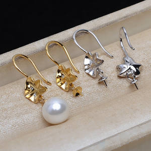 Ensemble d'accessoires DIY en argent S925, trois chaînes, pendentif vide pour perle, pendentif avec boucles d'oreilles personnalisées pour la fabrication de bijoux sur mesure - Product Image 1