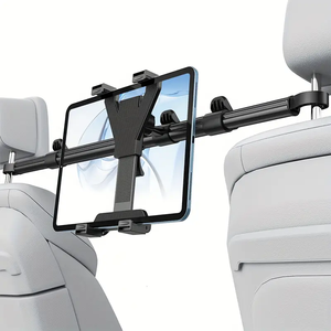 Hợp kim nhôm đôi Rod kết nối phía sau ghế đứng xe tựa đầu máy tính bảng chủ có thể điều chỉnh cho 7-10.9 "iPad - Product Image 1