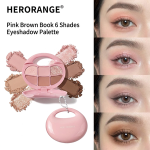 Palette <span class=keywords><strong>Ombretti</strong></span> OEM 6 Colori Rosa Marrone Shimmer Opaco Kit Trucco <span class=keywords><strong>Occhi</strong></span> Portatile Bellezza - Product Image 2