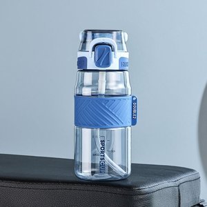 Garrafas de Água Plásticas de 32oz/1000ml com Marcas de Medição e Tampa com Mola para Uso em Academia e Atividades ao Ar Livre - Product Image 4