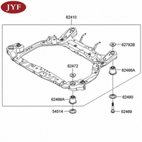 Kit de suspensión OEM para coche, eje delantero, suspensión, submarco, Crossmember, para Kia Rio 2004, 2005, 2006, 2007, 2008, 2009, gran oferta