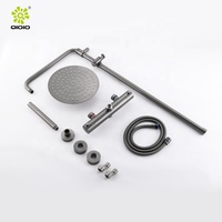 Offre Spéciale : Ensemble de Douche Pluie Moderne Or Rose en Acier Inoxydable 304, Mitigeur de Douche Thermostatique Exposé à 2 Fonctions pour Salle de Bain