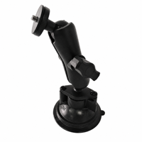 Support de moniteur de pare-brise de voiture à ventouse à verrouillage par torsion robuste avec plaque AMPS et rotation à 360 degrés pour tablette