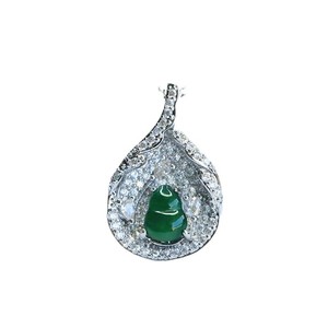 2026 एक जेड पूर्ण हरे रंग का कसाई पेलेंट हार गहने थोक 510703 - Product Image 4