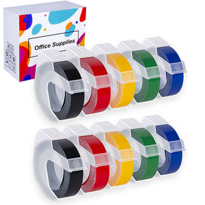 Weemay-Reemplazo de <span class=keywords><strong>cinta</strong></span> de etiquetas Compatible con Dymo 1610/12965/1540 Motex E101, 6mm x <span class=keywords><strong>3m</strong></span>, Color en relieve 3D - Product Image 2