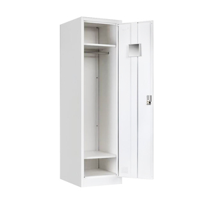 Modern Single Door Storage Locker <strong>Wardrobe</strong> Guangzhou Metal's Tall <strong>Thin</strong> Lockable Unit for Gym Hospital Supermarket Hotel Workshop - Product Image 1
