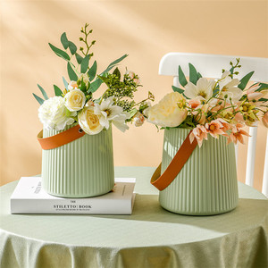 Vaso Creativo <span class=keywords><strong>di</strong></span> Lusso ed Elegante in <span class=keywords><strong>Plastica</strong></span> con Manico, Decorazione Domestica Durevole per Matrimoni, Cene all'Aperto, Secchiello per Vino Ghiacciato - Product Image 2