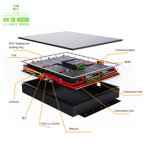 CTS OEM personnalisé 72V 96V 144V 30kWh 50kWh batterie LiFePO4 pour bateaux et véhicules électriques-conception étanche de qualité marine - Product Image 5