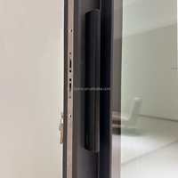 Carte contrôleur de moteur de porte coulissante intelligente au design moderne avec matériel dissimulé Profils en aluminium plexiglas Serrures intelligentes