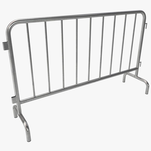 Barrière portative de sécurité en fer pour barrière de contrôle des foules en métal avec pieds plats - Product Image 5