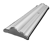 Support de bannière rétractable Silver Step Premium 24 "de large Support de bannière rétractable de luxe enroulable
