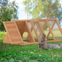 Poulailler en bois personnalisé pour 2 à 4 poules, fabricant OEM, cage à lapins et à cailles d'extérieur avec ventilation, fil métallique, vente en gros