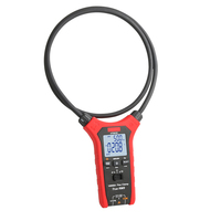 Multimètre numérique True RMS à pince Rogowski flexible 10000A pour courant de démarrage AC et mesure de résistance pour tests sur barres omnibus/câbles