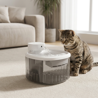 Fontaine à eau intelligente pour animaux de compagnie, à commande par application, multi-filtres, double cycle, pour les foyers multi-animaux, directement de l'usine.