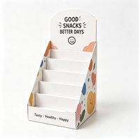 Présentoir de Comptoir Personnalisé pour Snacks en Papier, Distributeur de Biscuits de Boulangerie, Support de Présentation Alimentaire Imprimé